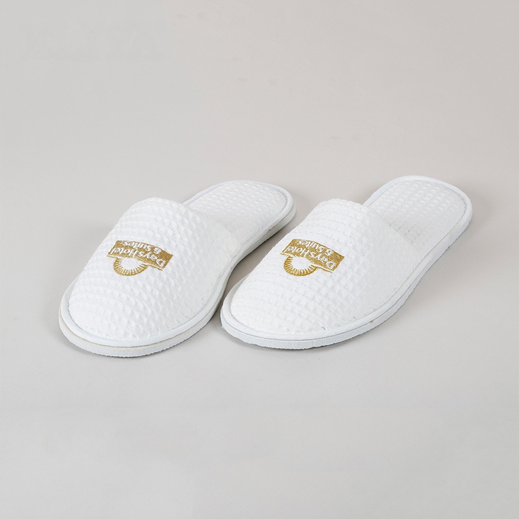 Hotel Luxury Slippers Men Disposable Waffle Slipper Bathroom Slipper For