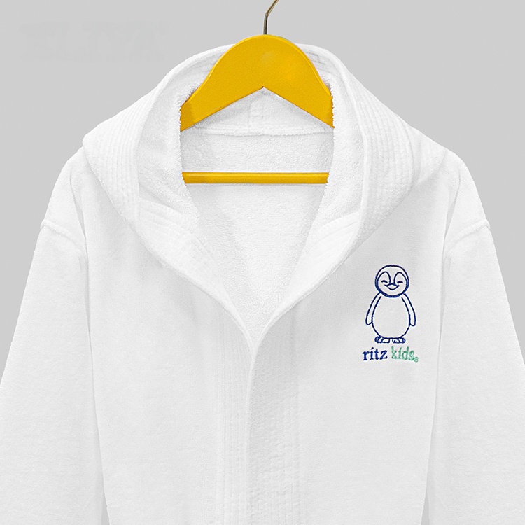 Hotel Pineapple Grid Bathrobe Series Logo Embroidery Bathrobe With Silver