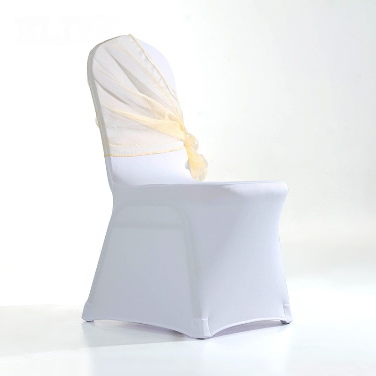 Cubierta de silla de tela de spandex para banquete de boda de hotel