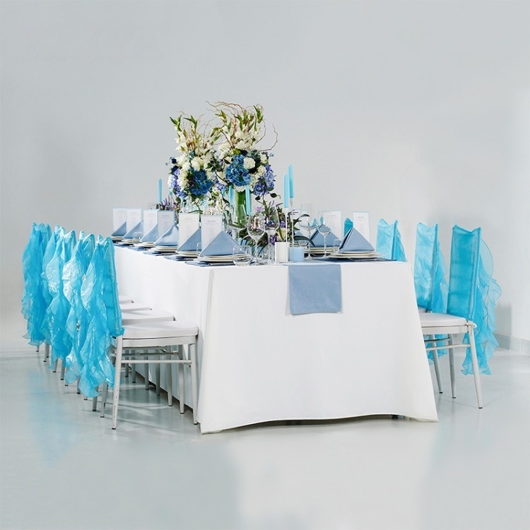 Hotel Banquet Decoration Chair Cover Mat Linen Table Runner Table Cloth