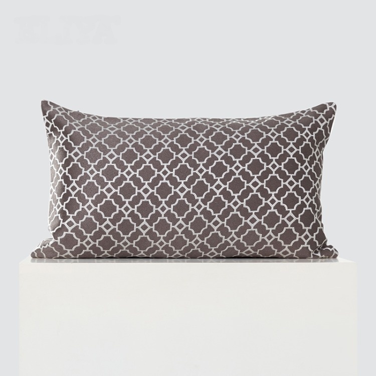 Ethnic Asian Floral with Scroll Swirl Leaf Lines Boho Style Home Textile Office Sofa Bed Decoration Simple Custom Cushion Cover
