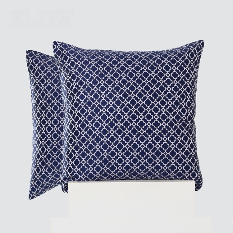 Funda de almohada bordada, cojín chino de Jacquard de alta precisión, cojines negros para cama, decoración del hogar de lujo
