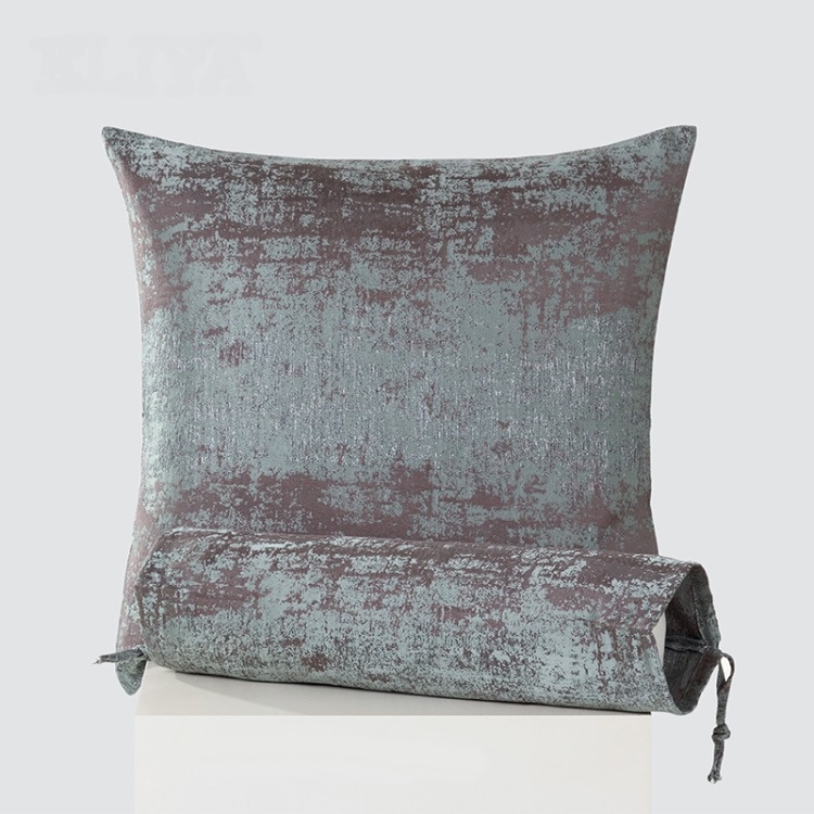 Funda de almohada de lino de 45x45cm con estampado de doble cara, funda de almohada pequeña y fresca, decoración para el hogar, sala de estar, sofá, funda de cojín