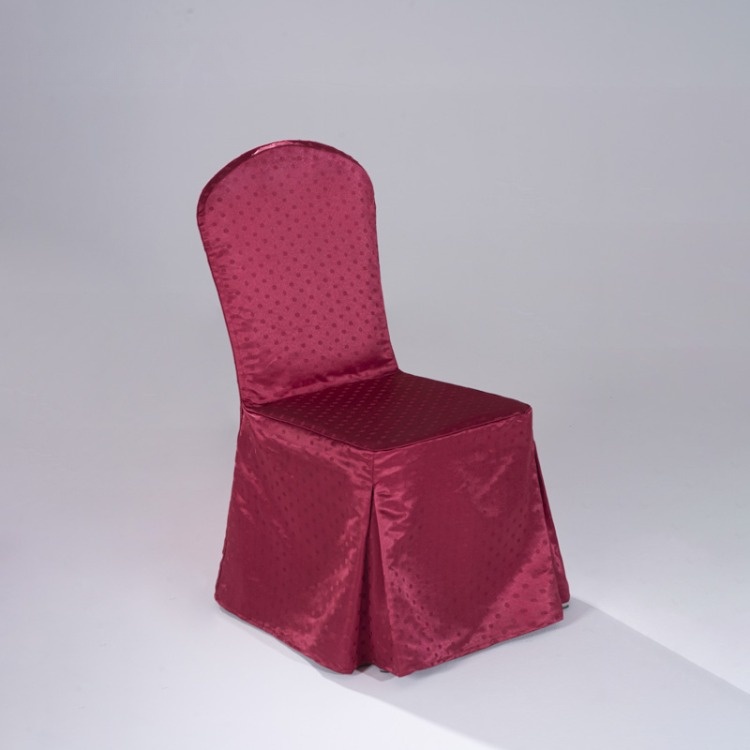 Funda clásica para silla de banquete 100% poliéster con pajarita para boda