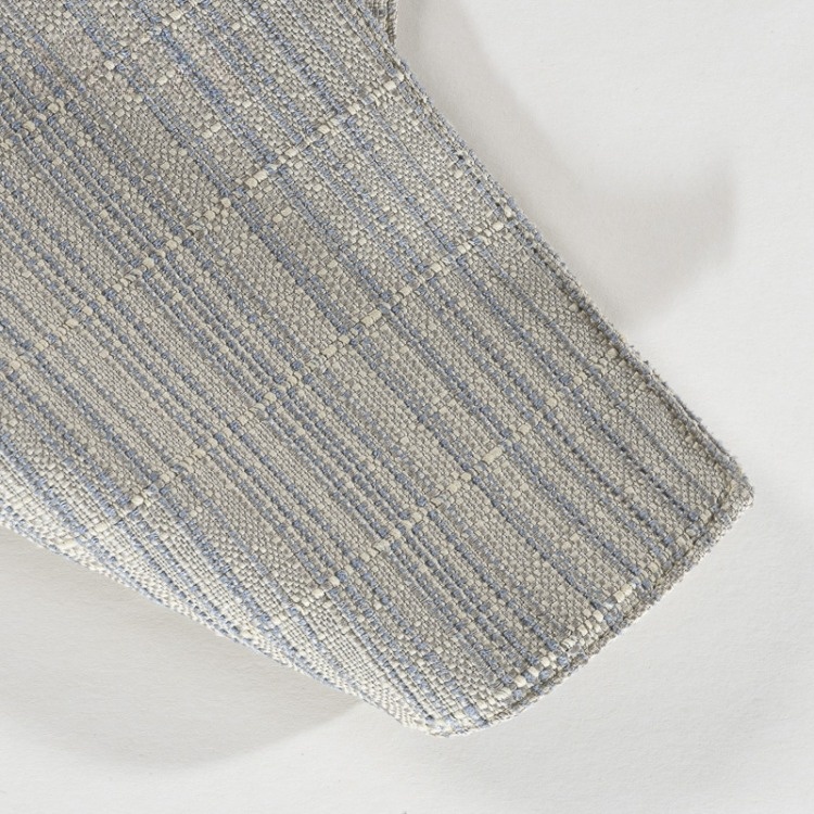 Manteles individuales de mesa a rayas de lino tejido