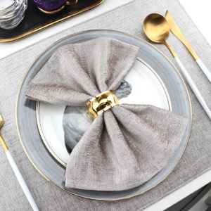 Servilleta de mesa de varios colores con diseño personalizado de 50*50 cm