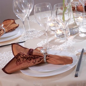 Servilletas de mesa de cena de boda de lino 100% de hotel de 5 estrellas