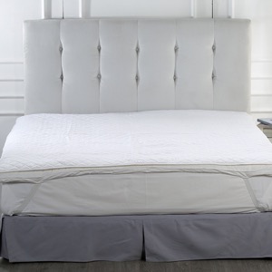 Cubierta de colchón impermeable acolchada tamaño Queen del protector de la cama para el hotel