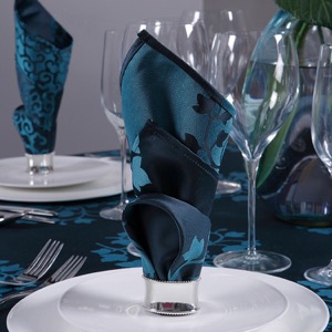 Servilletas de mesa naturales Diseño de boda de lino