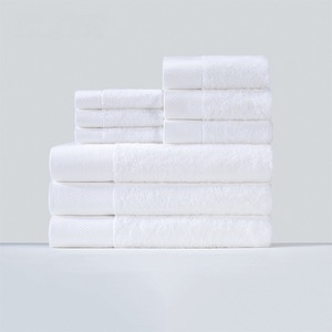 La toalla de baño modificada para requisitos particulares de la frontera del Dobby del hotel Grand Wyndham del algodón bordó negro