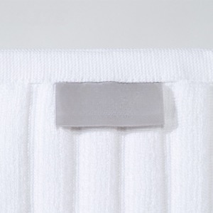 Estera de baño suave del piso del telar jacquar del resbalón del algodón blanco del cuarto de baño del hotel de la fuente