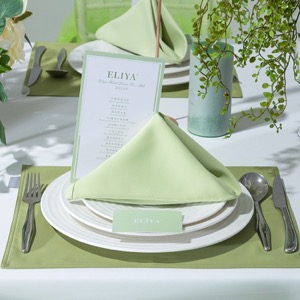 Decoración de banquete de hotel, funda para silla, tapete, camino de mesa de lino, mantel