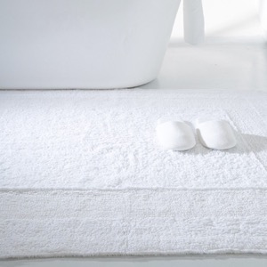 Diseño modificado para requisitos particulares venta caliente del logotipo del telar jacquar de la estera de baño del hotel de cinco estrellas