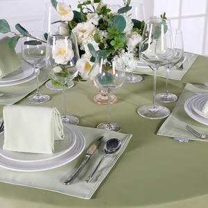 Venta caliente grandes eventos restaurante blanco mantel redondo boda