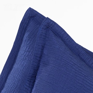 Funda de cojín para sofá cama personalizada, funda de almohada acolchada sólida azul, funda de cojín de terciopelo holandés con cremallera Invisible