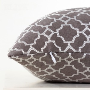 Funda de cojín personalizada Simple Floral con líneas de hojas de remolino de desplazamiento Estilo bohemio textil para el hogar Oficina sofá cama decoración étnica asiática