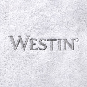 Blanco amistoso del algodón de la toalla de baño de Eco con el logotipo exquisito del bordado
