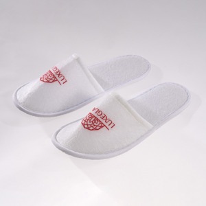 Pantuflas afelpadas cómodas y económicas para hotel con logotipo personalizable