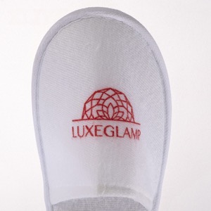Pantuflas afelpadas cómodas y económicas para hotel con logotipo personalizable