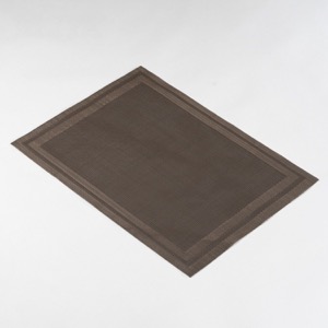 Manteles individuales de PVC fáciles de limpiar con borde decorativo