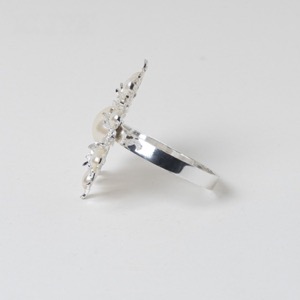 Anillos de servilleta elegantes de girasol perla