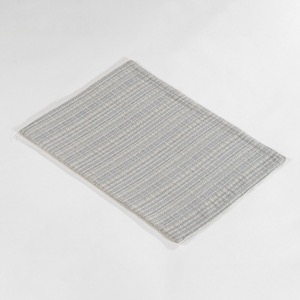Manteles individuales de mesa a rayas de lino tejido