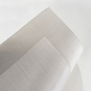 Manteles individuales de PVC con borde gris de grado comercial